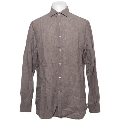 Shirt (Bruin) van Mazzarelli Linnen