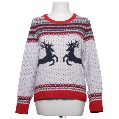 Julesweater (Hvid, Rød, Blå) fra L.O.G.G by H&M Alpacauld, Bomuld, Polyamid, Viscose