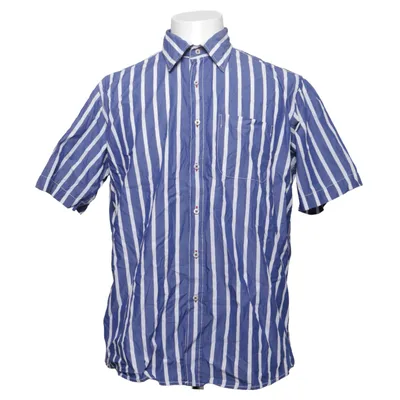 Chemise à manches courtes (Bleu, Blanc) de Andrew James Coton