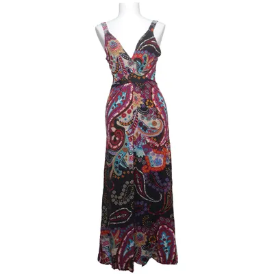Robe longue (Noir, Multicolore) de Rick Cardona