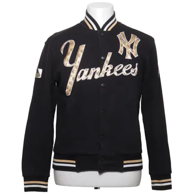 Collegejacka (Svart, Vit, Gul) från Majestic Athletic Bomull, Polyester