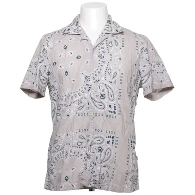 Kortärmad skjorta (Beige, Flerfärgad) från Boss Bomull