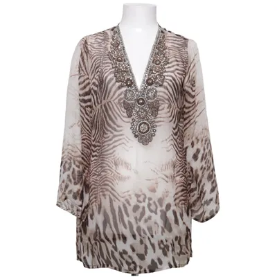 Blouse (Beige, Bruin) van Malvin