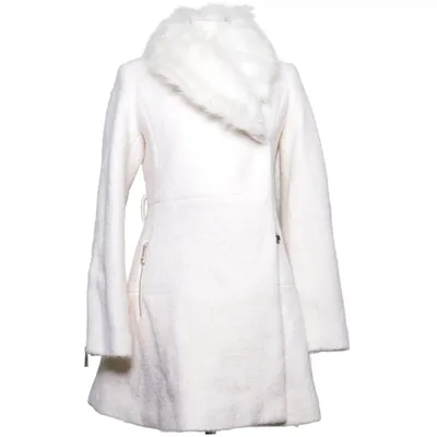 Frakke (Beige, Hvid) fra Guess Uld