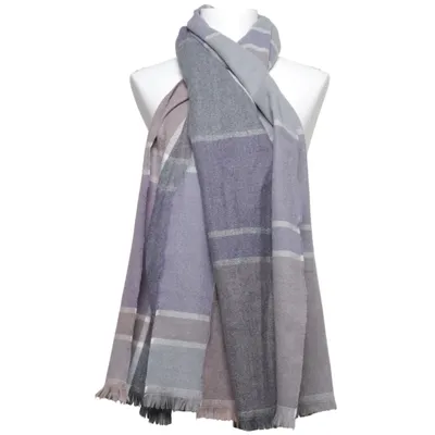 Écharpe (Gris, Beige) de Elégance Polyester, Viscose