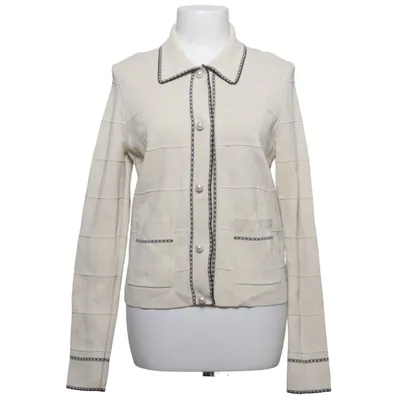 Cardigan (Wit) van Sandro Elastaan, Polyamide, Viscose