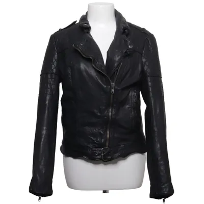 Biker jacket (Black) from Muubaa Cotton, Leather