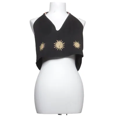 Halter neck top (Black) from Romwe Elastane, Polyester