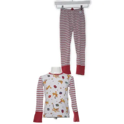 Pajamas (White, Red) from Disney x Polarn O. Pyret Elastane, Organic cotton