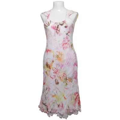 Kleid (Weiß, Mehrfarbig) von Dresses Unlimited Baumwolle, Seide