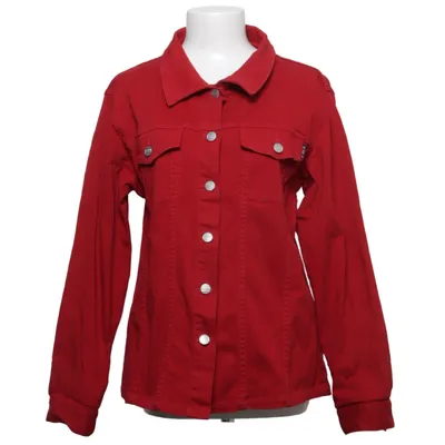 Jeansjacke (Rot) von Deluca Baumwolle, Elasthan