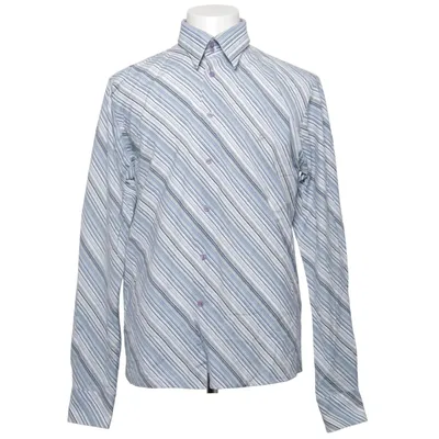 Skjorta (Blå, Vit, Grå) från Poco Loco Bomull, Polyester