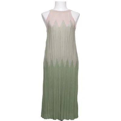 Robe longue (Vert, Beige) de Hallhuber Donna Polyester, Viscose
