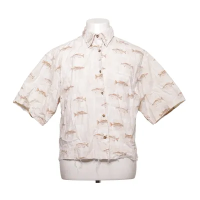 Chemise à manches courtes (Beige, Multicolore) de Puritan Coton