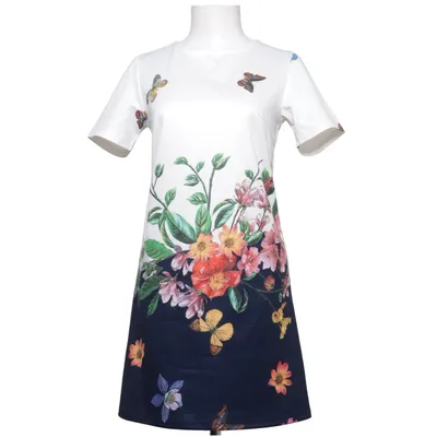 Robe (Blanc, Bleu, Multicolore) de Yumi