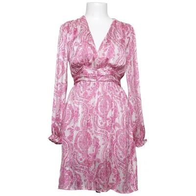 Jurk (Roze, Wit) van In April 1986 Polyester, Viscose