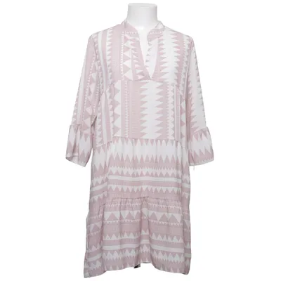 Jurk (Wit, Roze) van Haily's Polyester