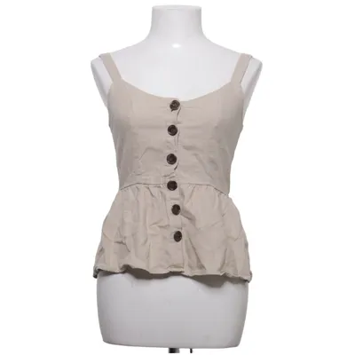 Hihaton toppi (Beige) kohteesta Object Puuvilla, Pellava, Viskoosi