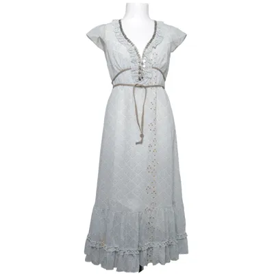Maxi jurk (Wit, Grijs) van Oxmo Polyester