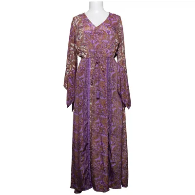 Maxi dress (Purple, Brown, Multicolored) from Gold & Silver Viscose