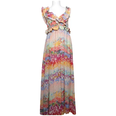 Maxi jurk (Meerkleurig) van The Garden Collection by H&M Gerecycled polyester