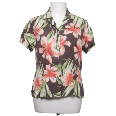 Short sleeve shirt (Brown, Green, Pink) from Valerie Stevens Silk