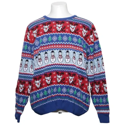 Jultröja (Blå, Röd, Vit, Flerfärgad) från British Christmas Jumpers Akryl, Bomull