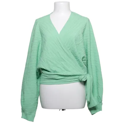 Wrap blouse (Green) from Lindex Elastane, Polyester, Viscose