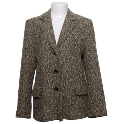 Blazer (Beige, Zwart) van Offset Polyester, Viscose, Wol