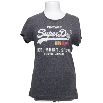 T-shirt (Gray, Multicolored) from Superdry Cotton, Polyester, Viscose
