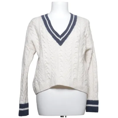 Strickpullover (Weiß, Blau) von L.O.G.G by H&M Polyamid, Viskose, Wolle