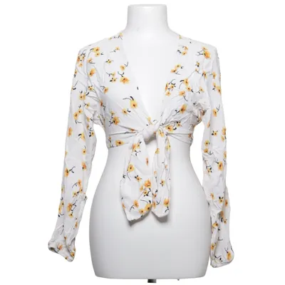 Blouse portefeuille (Blanc, Jaune, Multicolore) de Bershka Viscose