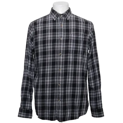 Flannel skjorte (Sort, Hvid) fra Saint Vincent Bomuld