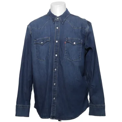 Jeansskjorta (Blå) från Levi Strauss & Co Bomull, Elastan, Lyocell, Polyester