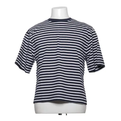 T-shirt (Blauw, Wit) van Zara Katoen, Polyester
