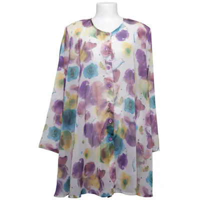 Blus (Lila, Blå, Gul) från AKH Fashion Polyester