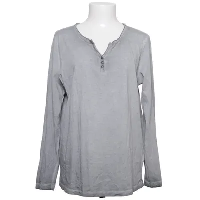 Henley T-shirt (Grå) fra UpFashion Bomuld