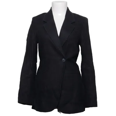 Blazer (Zwart) van H&M Premium Quality Linnen, Katoen, Polyester