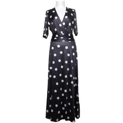 Maxi dress (Black, White) from Jessica Frej Elastane, Polyester