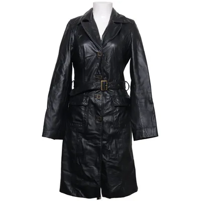 Läderjacka (Svart) Skinn, Polyester