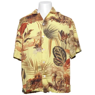 Korte mouwen shirt (Meerkleurig, Geel) van H&M Man Viscose