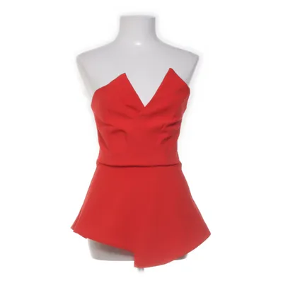 Peplumtopp (Röd) från River Island Elastan, Polyester