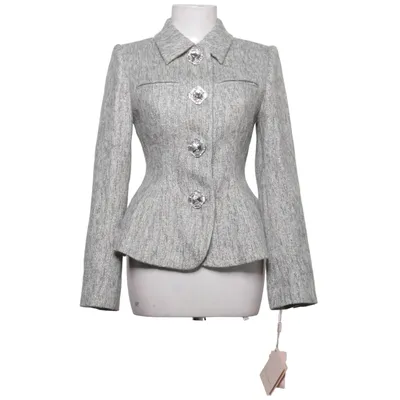 Blazer (Gris) de Nana Jacqueline Acétate, Polyester, Laine
