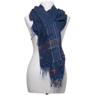 Sjaaltje (Blauw, Meerkleurig) van Fabindia Katoen