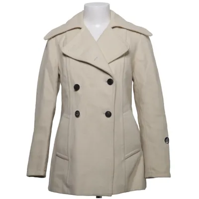Erwt jas (Beige) van Michel Beaudouin Polyamide, Wol