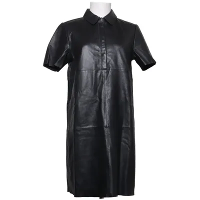Leather dress (Black) from Hallhuber Elastane, Leather, Polyester