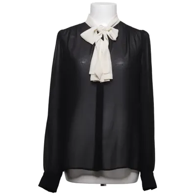 Pussy bow blouse (Black, White) from Axara
