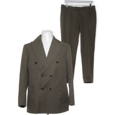 Kostym (Grön) från E. Thomas Bomull, Kupro, Polyester, Viskos