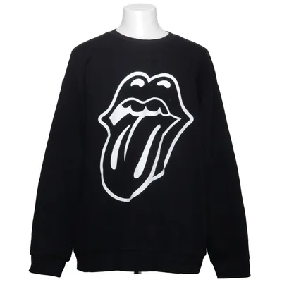 Collegetröja (Svart, Vit) från The Rolling Stones Bomull, Polyester