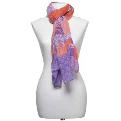 Shawl (Purple, Orange, Multicolored) from Pylones Viscose